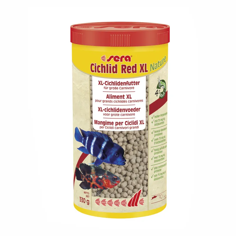 Sichere Zahlung sera Cichlid Red XL Nature 1,0 Liter -Futtersticks für große Cichliden-